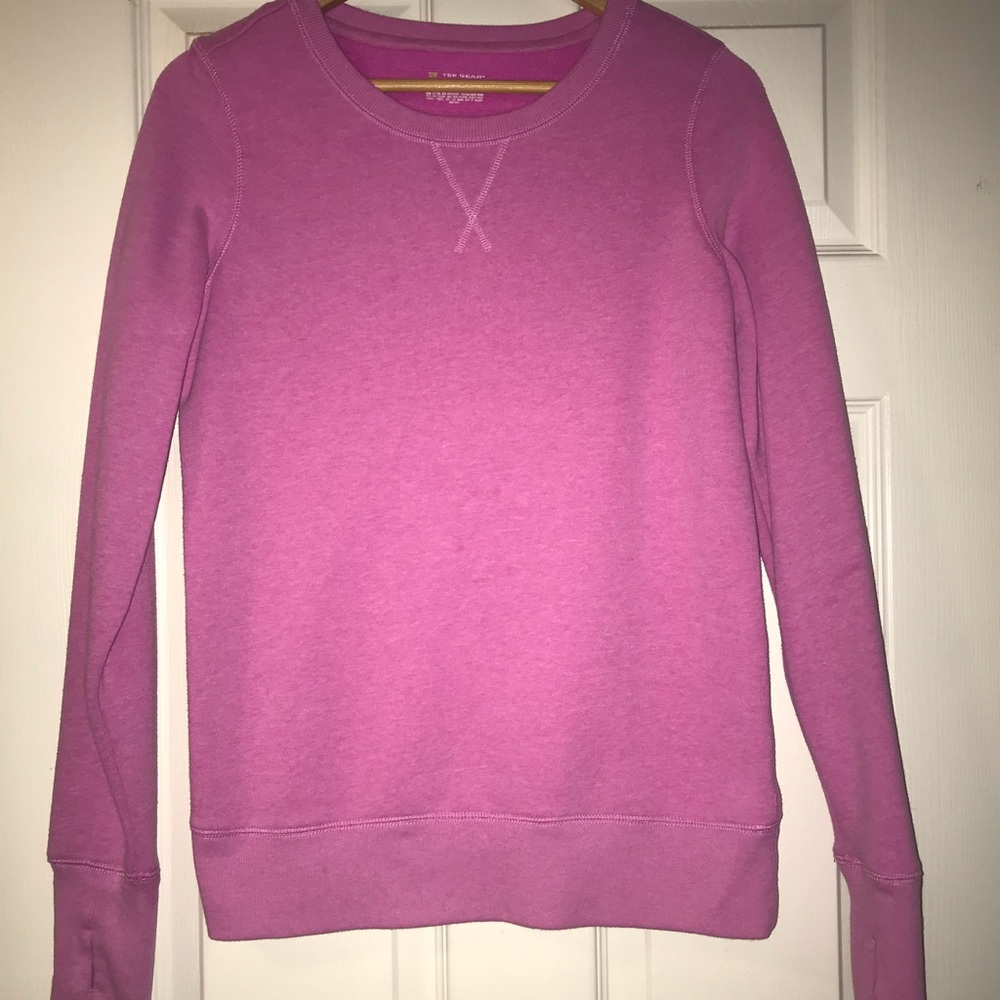 Pink fleece sweatshirt